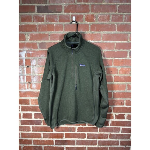 Patagonia Better Sweater 1/4 Zip Pullover Industrial Alder Green Mens Medium - Picture 1 of 8